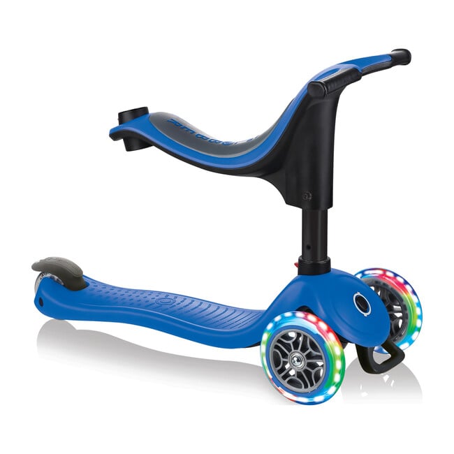 Go-Up Sporty Scooter with Lights, Navy Blue