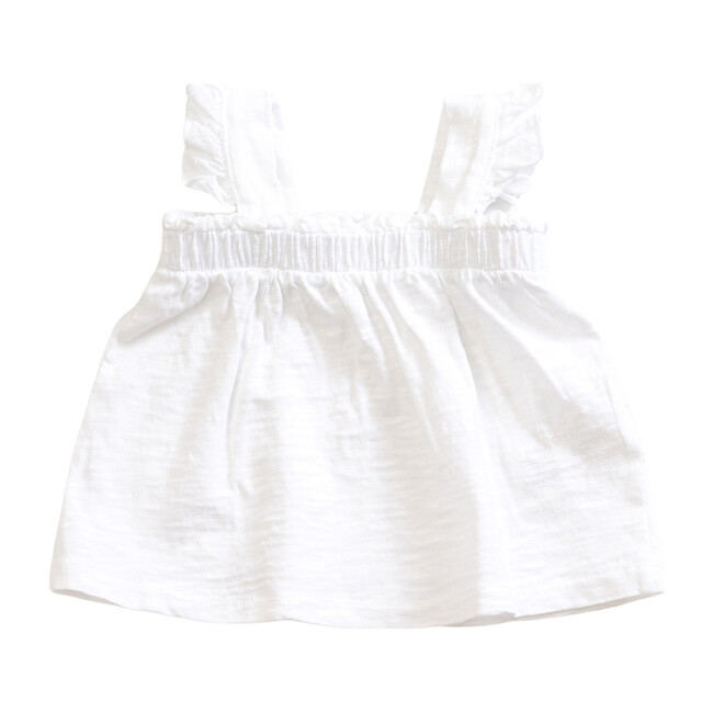 Frills Top, White - Tees - 1