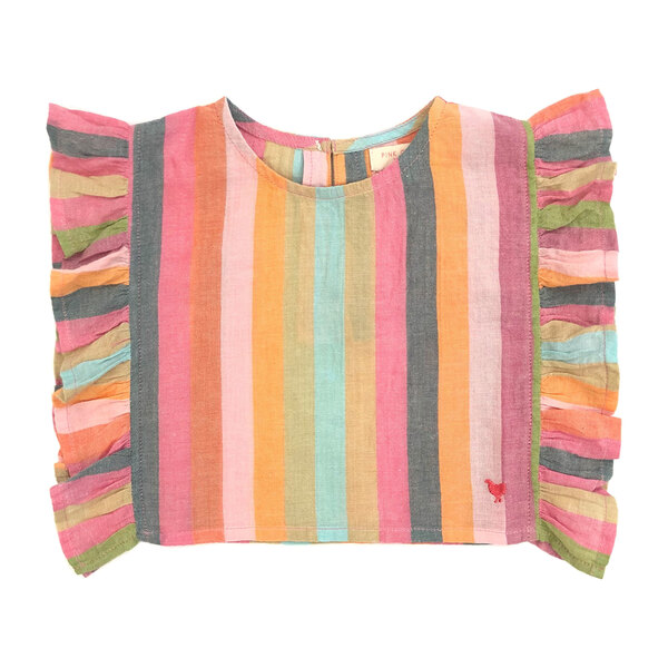 Ingrid Top, Multi Stripe
