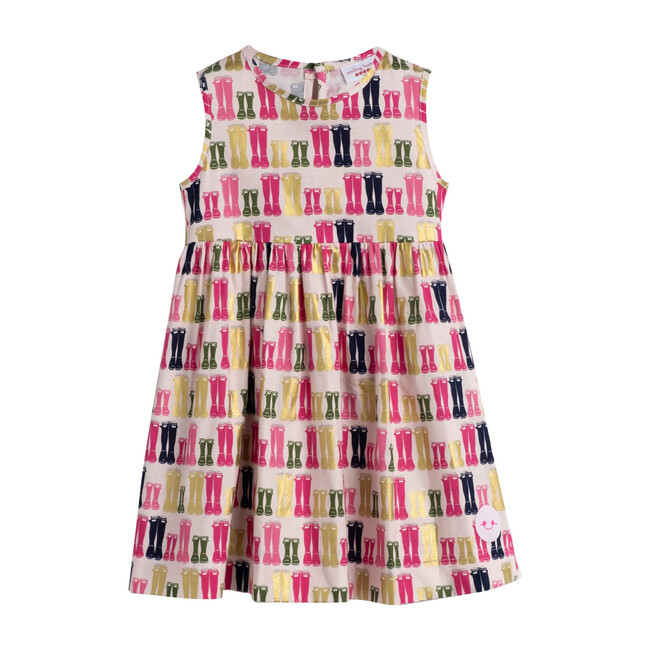 Puddle Jumping Pinny - Smiling Button Dresses | Maisonette