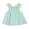 Ruffle Blouse, Check - Blouses - 1 - thumbnail