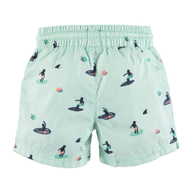 Surfers Swim Short, Fresh Mint - Babyface Swim | Maisonette