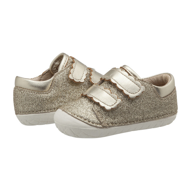 Pave Curve Sneaker, Glam Gold - Sneakers - 1