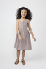 Olympia Button Front Dress, Mocha Stripe - Dresses - 5