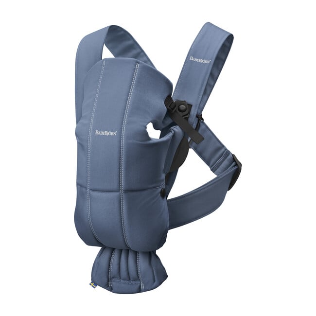 Baby Carrier Mini Cotton, Vintage Indigo - Carriers - 1