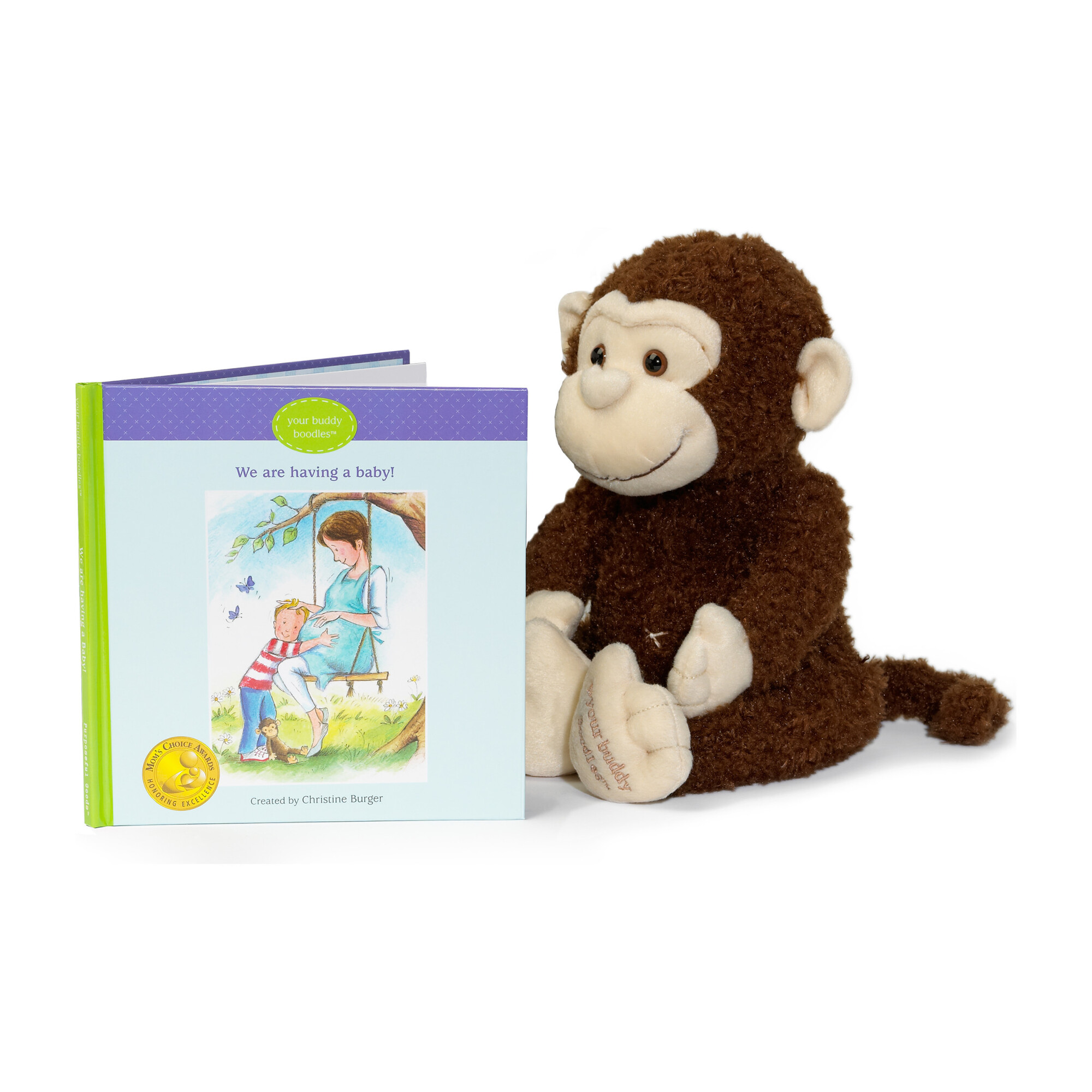 Boodles Plush Toy & We Are Having a Baby! Book