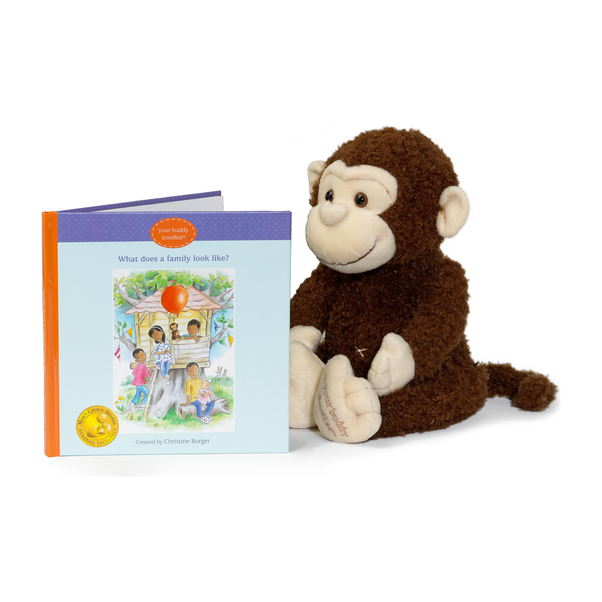Boodles Plush Toy & What Does a Family Look? Like Book