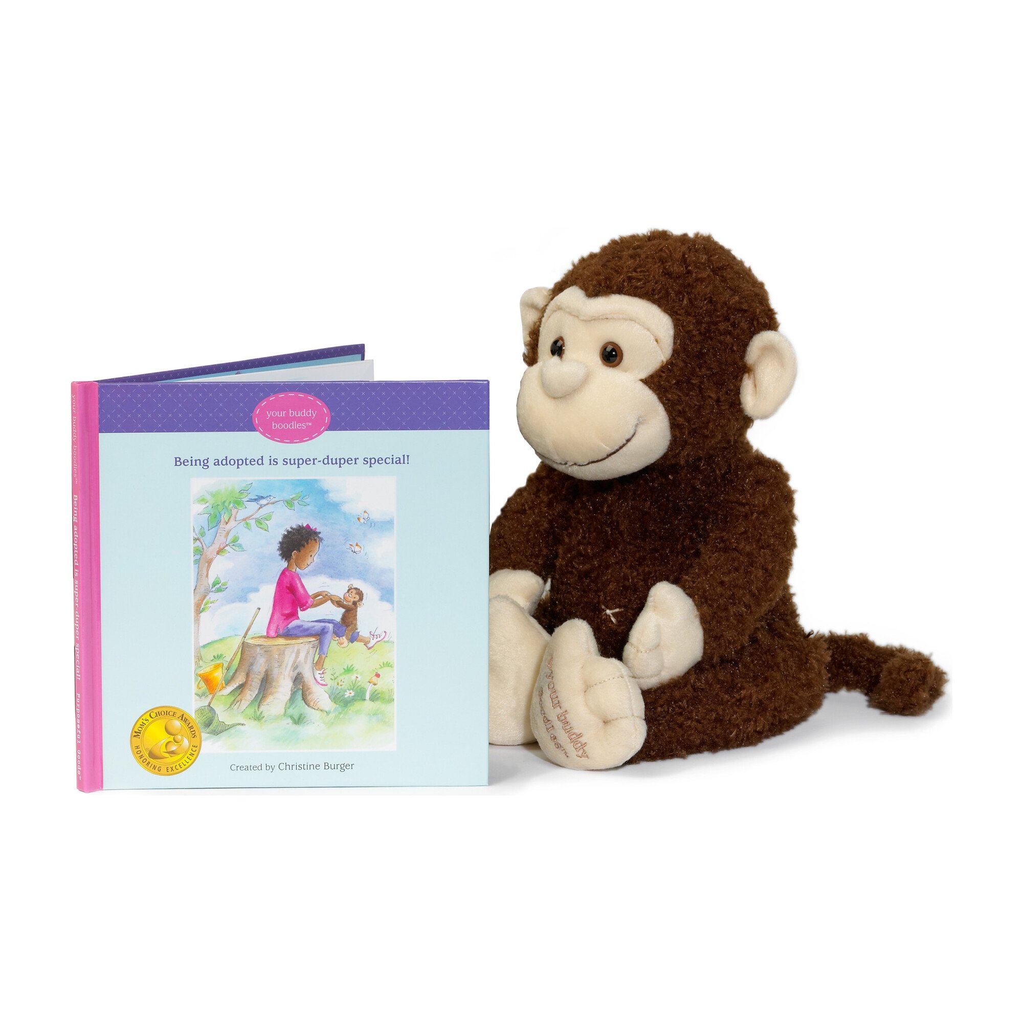 Boodles Plush Toy & Being Adopted is Special Book