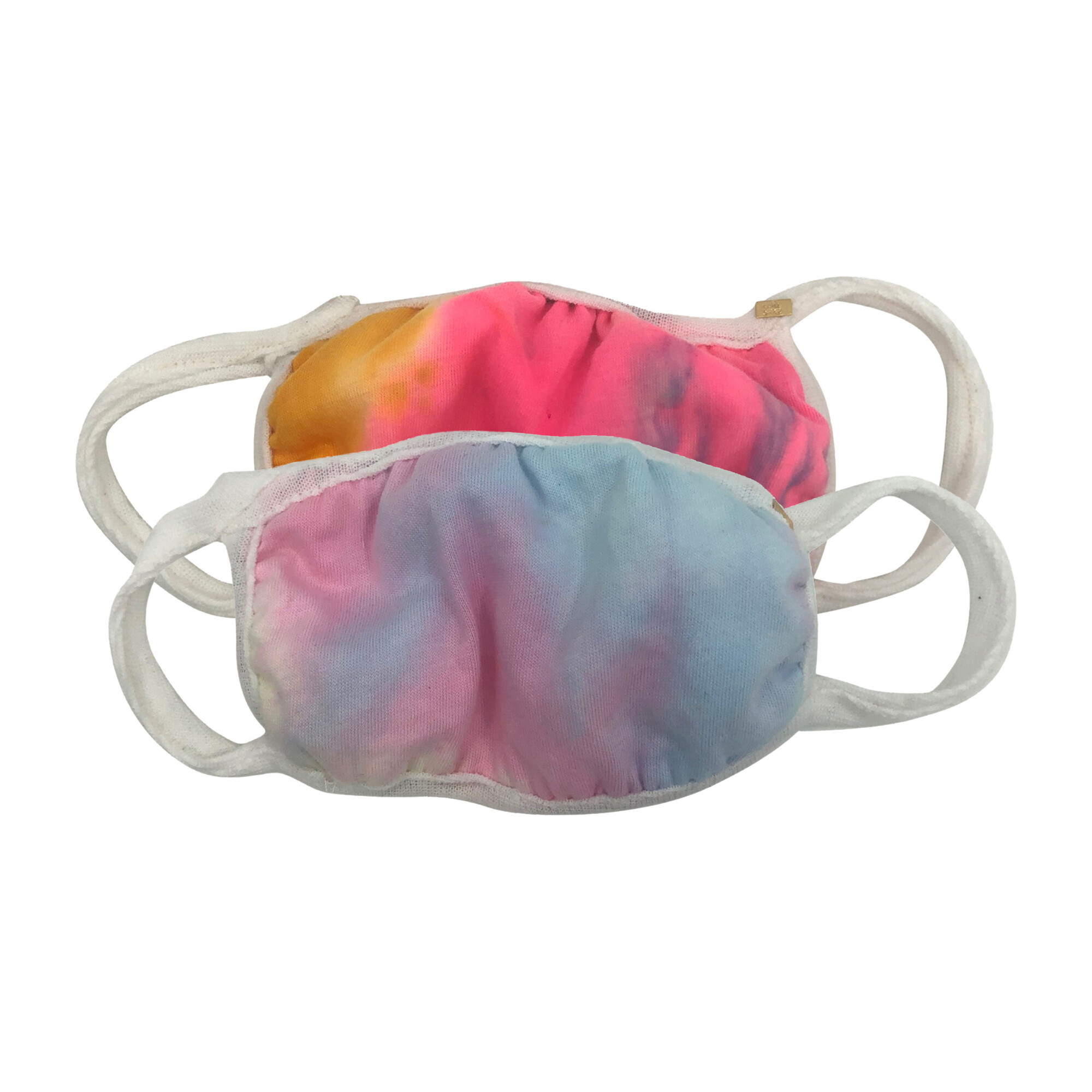 Tie Dye Face Mask Set of 2, Pastel & Rainbow
