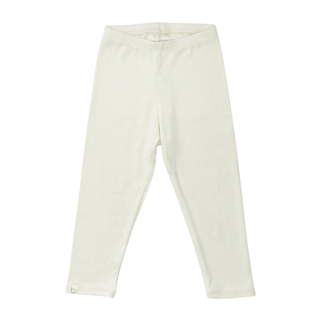 Ribbed Legging, Natural - Leggings - 1