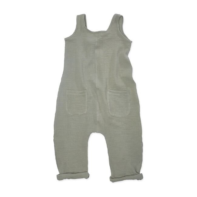 Gauze Relaxed Jumper, Sage - Rompers - 1