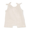 Gauze Self Tie Romper, Natural - Rompers - 2
