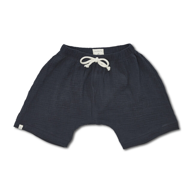 Gauze Oversized Shorts, Washed Black