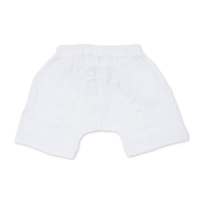 Gauze Oversized Shorts, Optic White