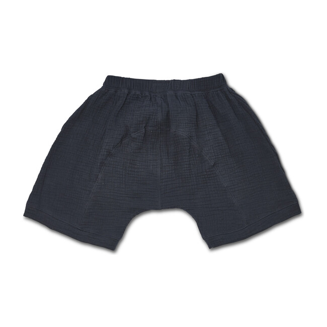 Gauze Oversized Shorts, Washed Black