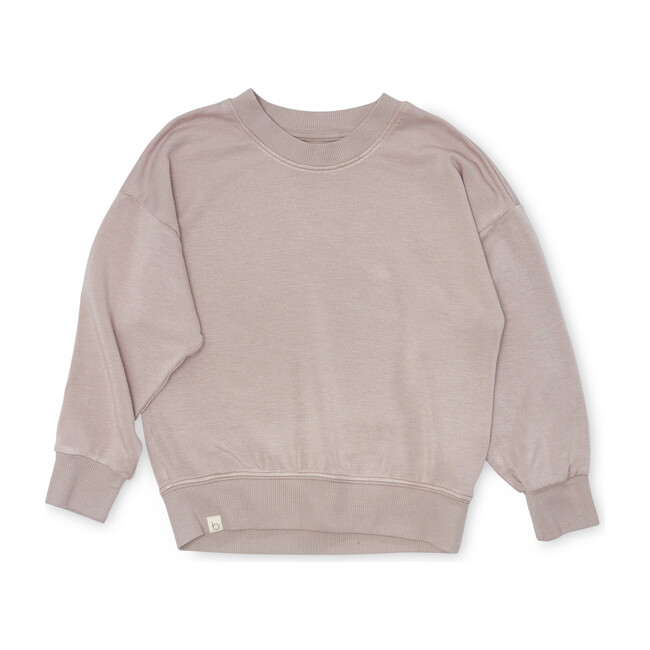 Terry Fleece Pullover, Fawn - Sweatshirts - 1