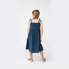 Rosie Smocked Dress, Navy Cotton Muslin - Dresses - 4