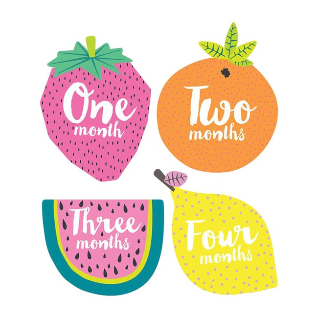 Little Tutti Frutti Monthly Baby Stickers