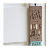 Babe Asleep Sign, Walnut/Turquoise