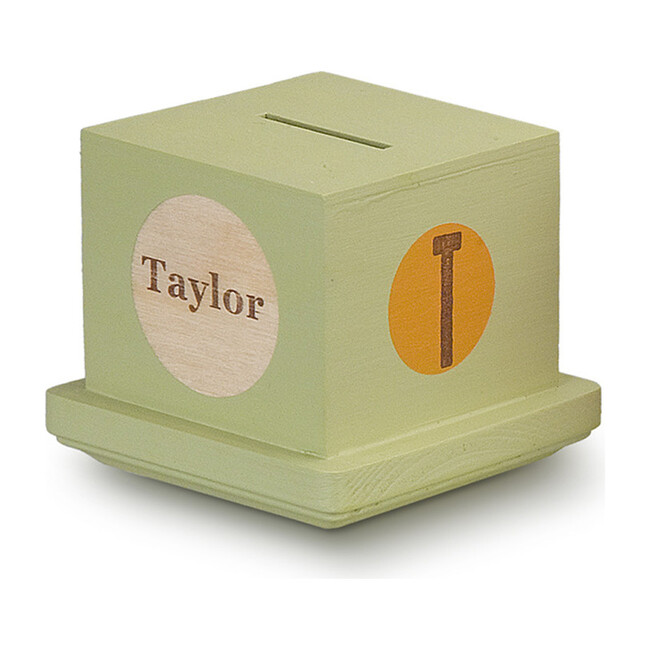 Personalized Money Bank, Green