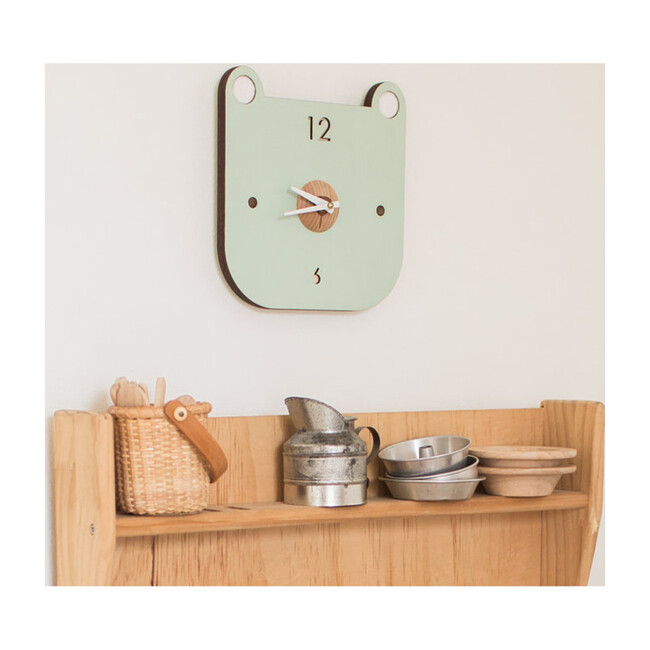 Handpainted Menagerie Wall Clock, Bear
