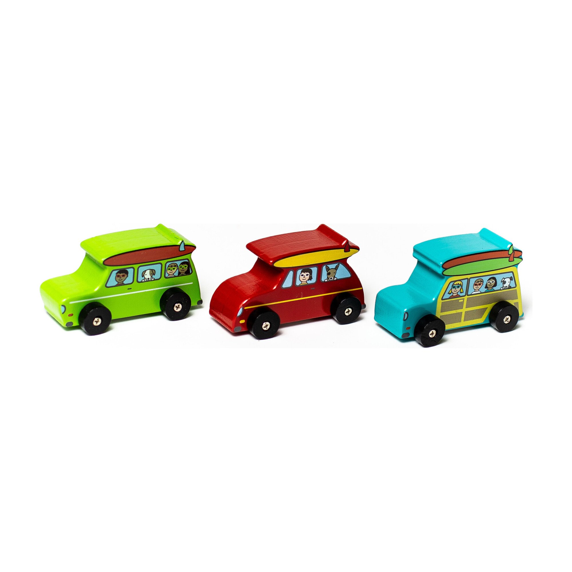 Surf's Up Dude Mini Rollers, Set of 3