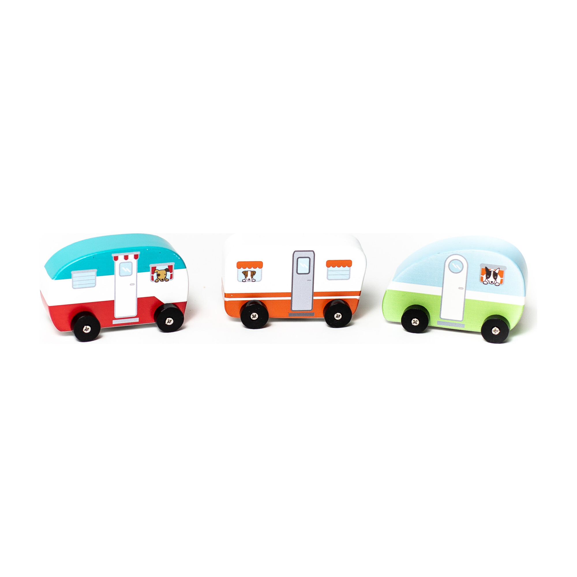 Mini Vintage Campers, Set of 3