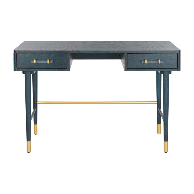 Raelynn Mid-Century Desk, Navy