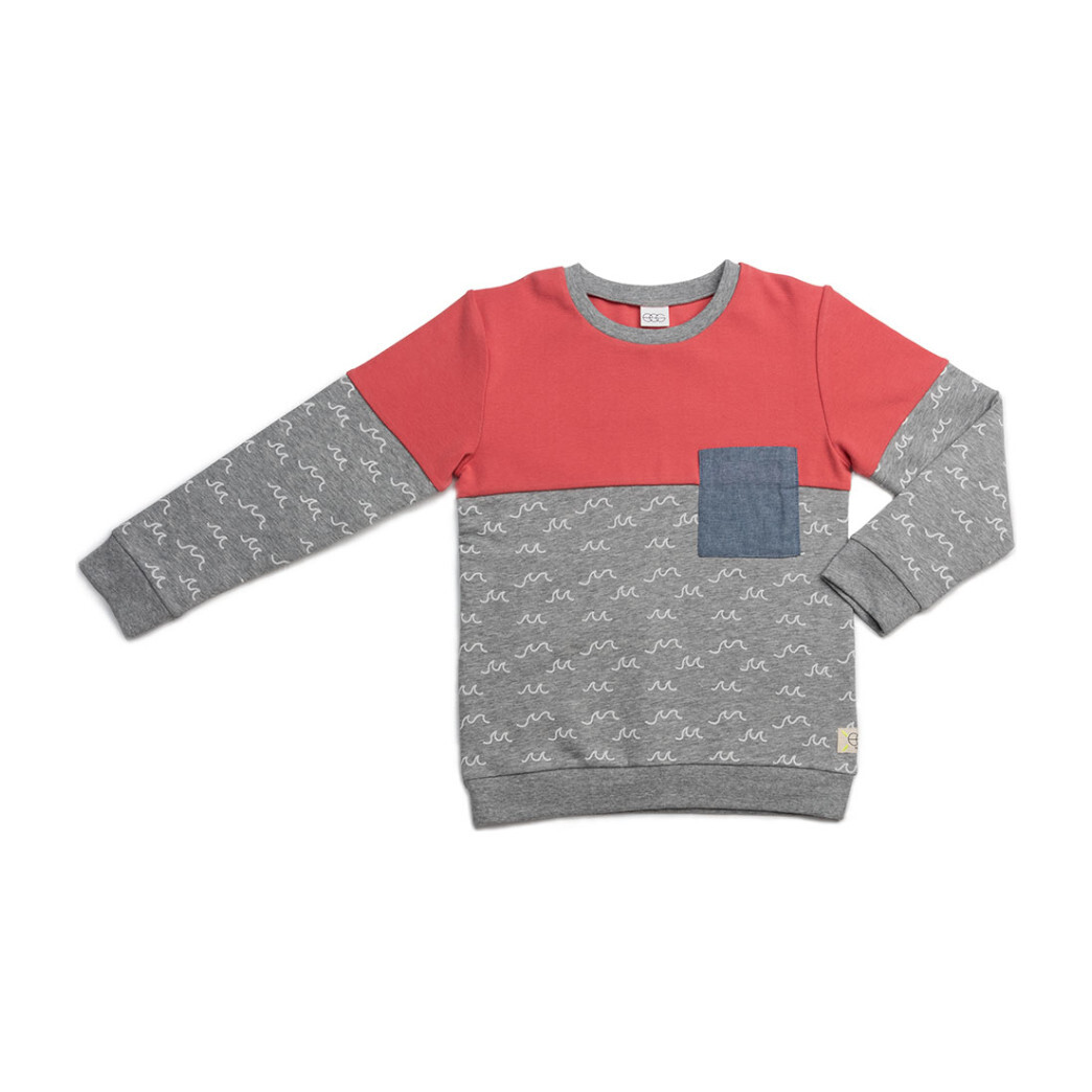 Vinnie Sweater, Grey Wave