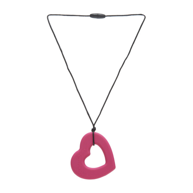 Juniorbeads Heart Pendant, Fuschia - Teethers - 1