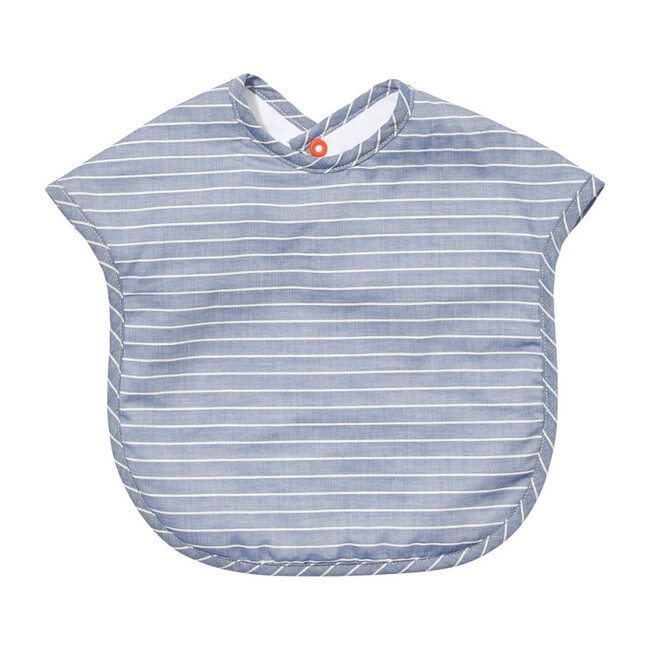 Waterproof Bib, Chambray Stripe