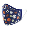 Boys 4-Pack Child Face Masks, Navy Prints - Face Masks - 4