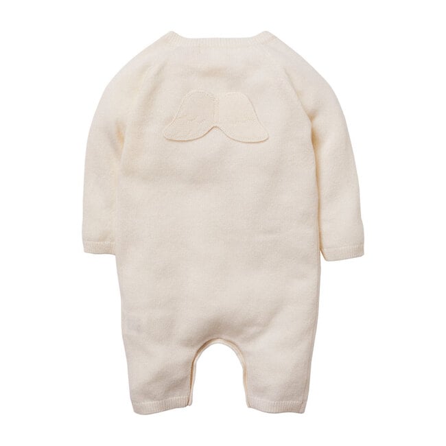 Ariel Cashmere Romper, Ivory - Rompers - 1