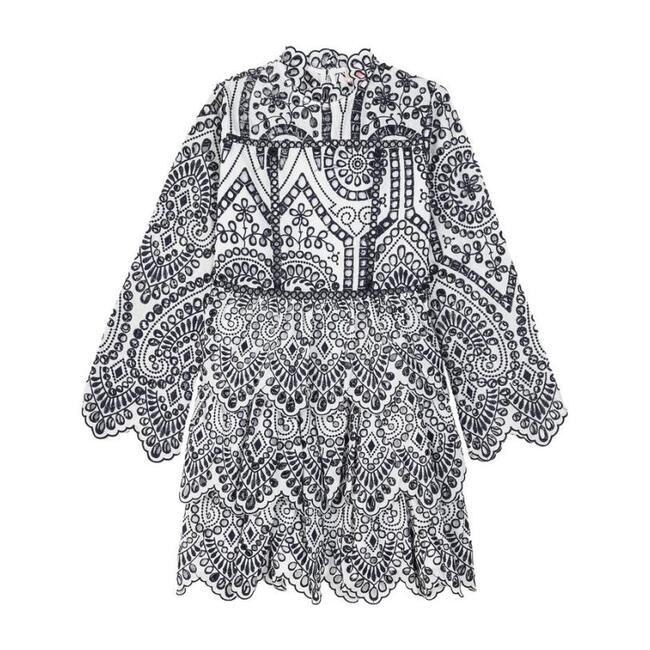 Desire Dress, Ivory and Navy - Dresses - 1