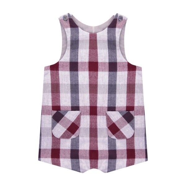 Truett Baby Romper, Plaid
