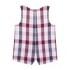 Truett Baby Romper, Plaid - Rompers - 4