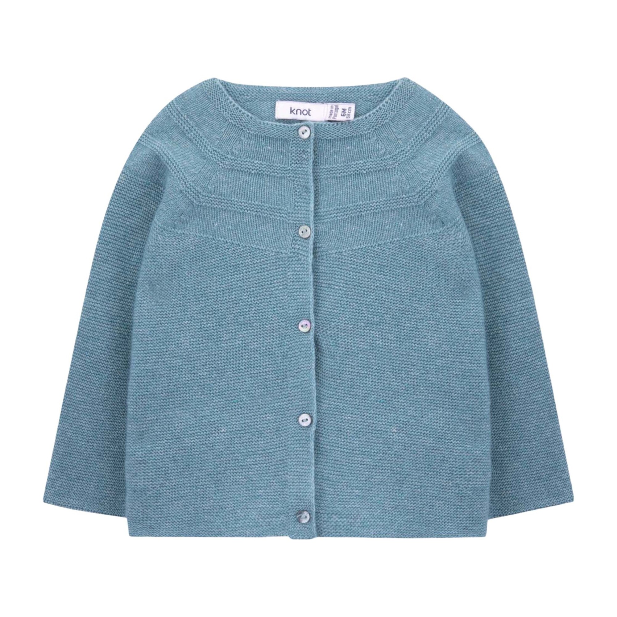stone knitted cardigan