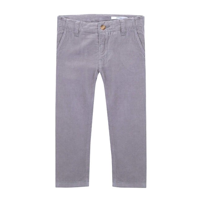 James Chino Trousers, Cloudburst Grey - Pants - 1