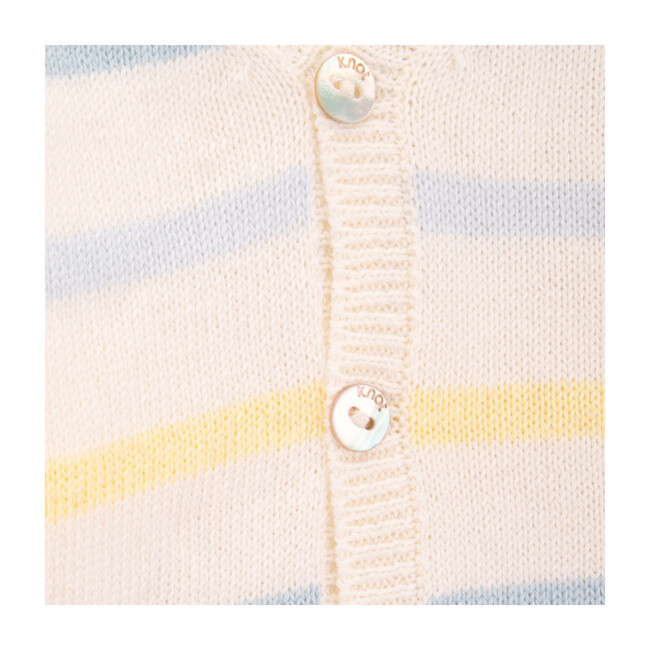 Dahila Cardigan, Blue & Yellow Stripes