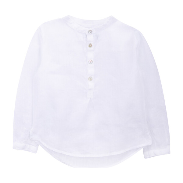 Linen Tunic, White - Knot Tops | Maisonette