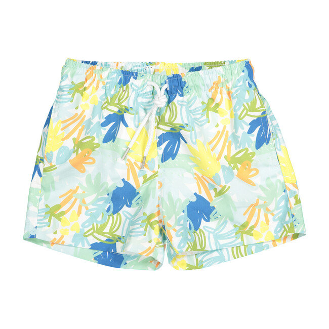 Swim Shorts, Jungle Blue - Shorts - 1