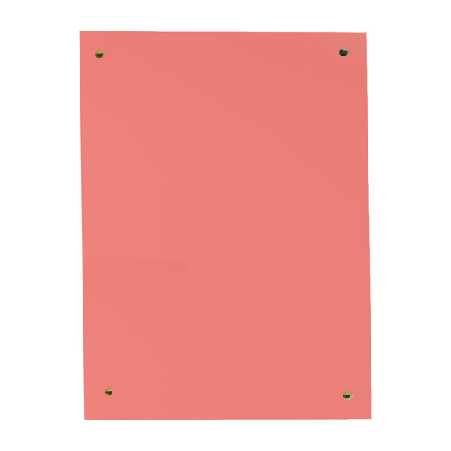 Glass Magnet Dry Erase Board, Sunny Coral