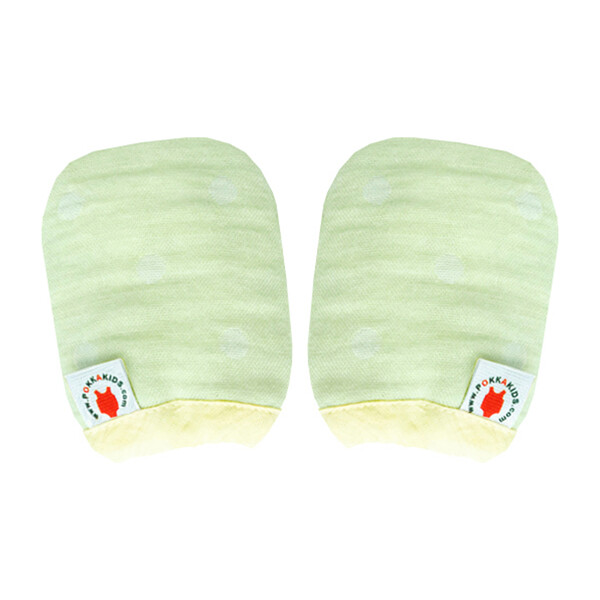 100% GOTS-Certified Organic Cotton Mittens, Lime