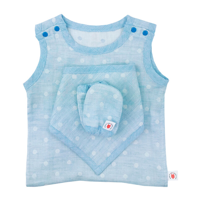 100% GOTS-Certified Organic Cotton Newborn Gift Set, Turquoise