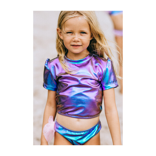 Martinique Short Sleeve Bikini, Blue