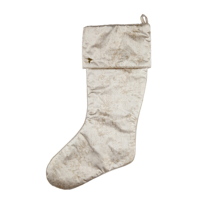 Silver Grain Cuffed Stocking