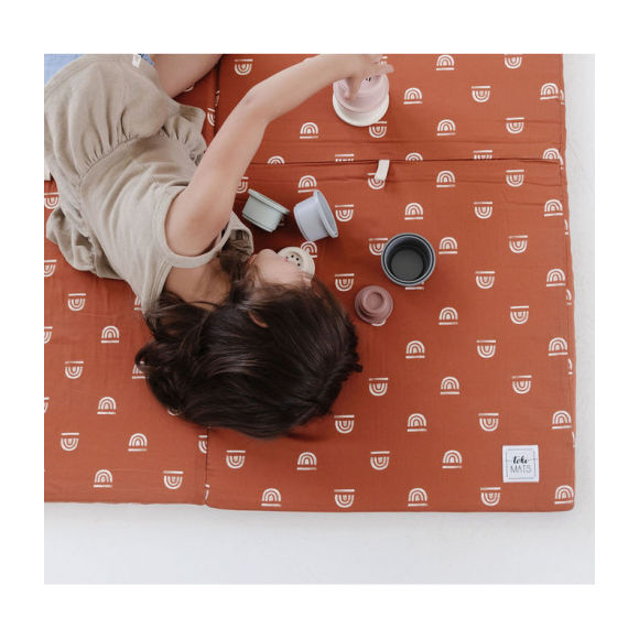 Rainbow Stamp Playmat, Rust