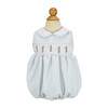 Smocked Seahorse Bubble, Blue - Onesies - 1 - thumbnail