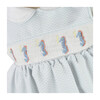 Smocked Seahorse Bubble, Blue - Onesies - 2