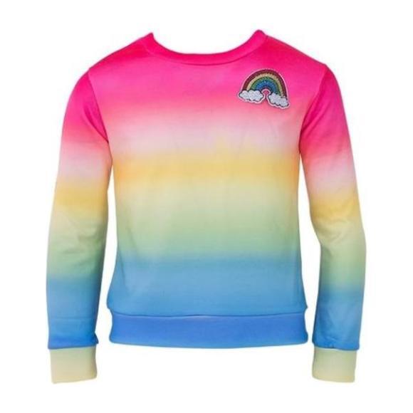 Rainbow Ombre Sweatshirt, Pink